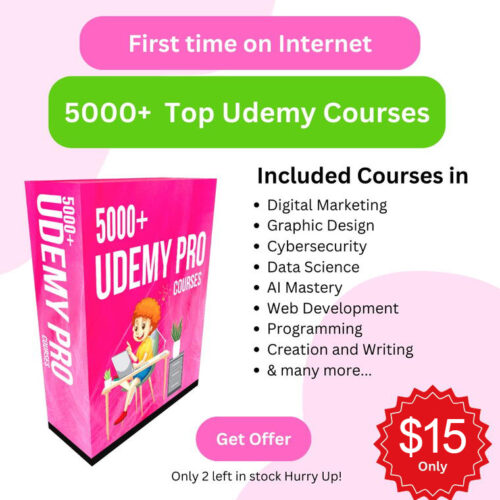 Unlimited Knowledge Access: 5000 Udemy Courses
